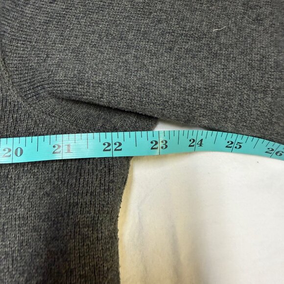 The North Face Men’s Quarter-Zip Fleece Large Dark Gray EUC - Picture 8 of 9